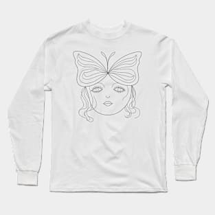 Butterfly Head Long Sleeve T-Shirt